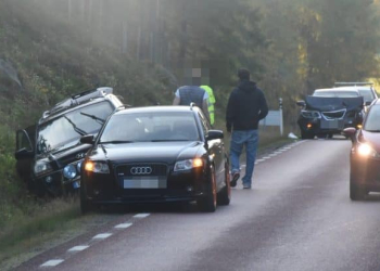 Trafikolycka väg 83 Arbrå Xnytt