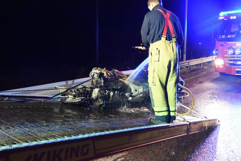Motorcykelbrand Söderhamn Xnytt