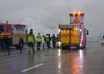 Bilbrand E16 Kungsgården Xnytt