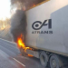 Lastbilsbrand E4 Skarvberget Xnytt