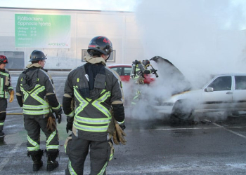 Bilbrand fjallbacken Xnytt Gavle