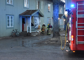 Ljusne: Brand i farstutrapp