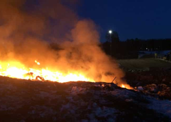 Forsbacka: Brand på Forsbackatippen