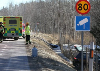 Gävle: Singelolycka på väg 76