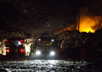 Gävle: Brand på Forsbackatippen