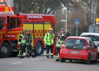 Gävle: Trafikolycka på Parkvägen
