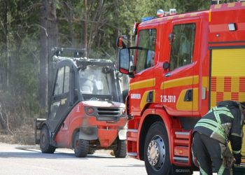 Truckbrand Brand Truck Gavle Xnytt
