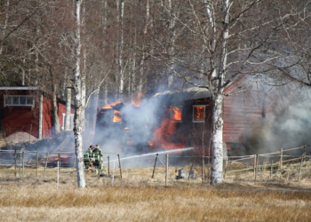 Storvik: Brand i uthus