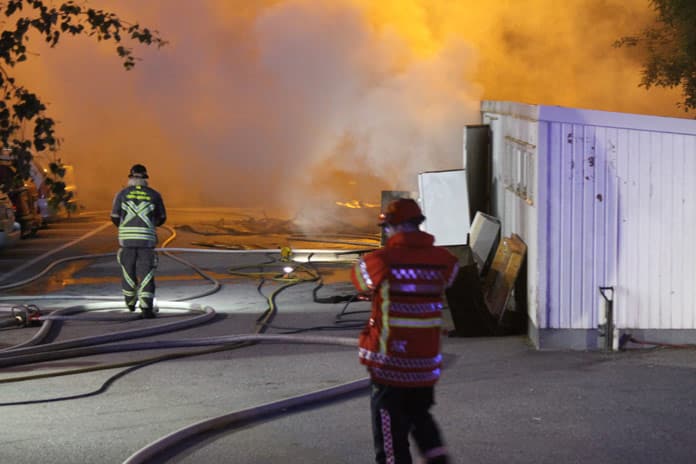 Brand garage Andersberg Xnytt