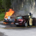 Ljusne: Två bilar förstörda i brand