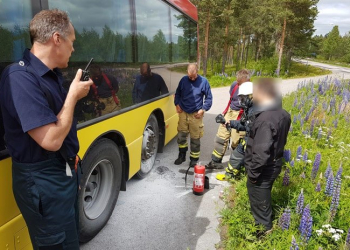 Bussbrand Bergvik Xnytt