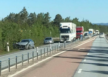 Söderhamn: Trafikolycka på E4