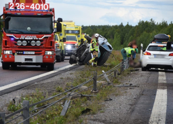 Enånger: Singelolycka på E4