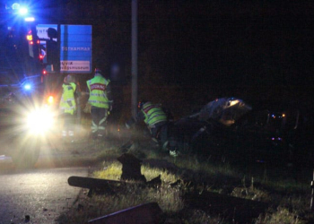 Gävle: Somnade och körde av vägen