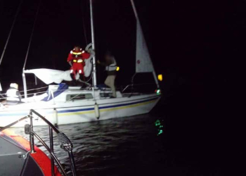 Hudiksvall: Segelbåt gick på grund