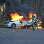 Gavle Bilbrand vid Varmeverket