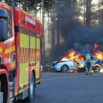 Gavle Bilbrand vid Varmeverket