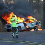 Gavle Bilbrand vid Varmeverket