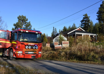 Trönö: Brand på altan