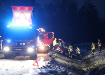 Gävle: Bilist voltade på väg 509