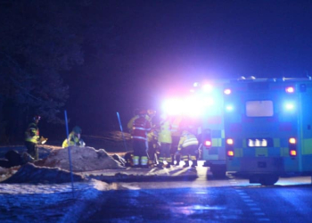 Älvkarleby: Singelolycka på väg 291