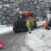 Söderhamn: Lastbil i diket på Tvärleden