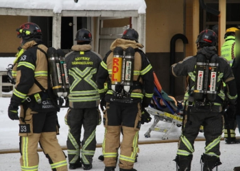 Gävle: Brand i lägenhet