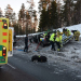 Norrala: Polisbil i olycka på E4