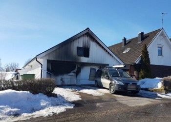 Bollnäs: Brand i garage