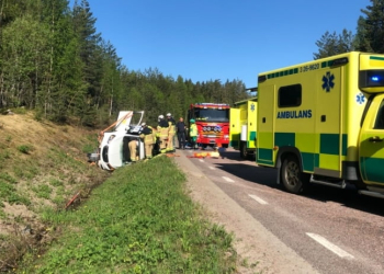 Norrala: Singelolycka på väg 583