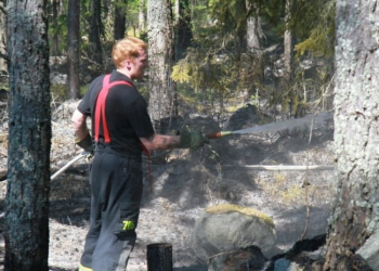 Österfärnebo: Brand i Littersbo
