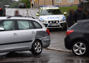 Söderhamn: Tre bilar krockade i korsning