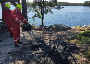 Gullgruva: Markbrand vid Svansjön
