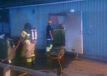 Söderhamn: Brand i sophus
