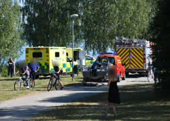 Bollnäs: Drunkningslarm i Varpen