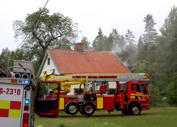 Årsunda: Blixten slog ner i villa