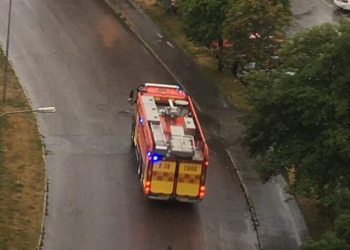 Gävle: Blixtnedslag vid villa
