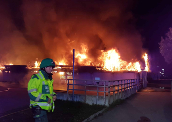 Söderhamn: Omfattande garagebrand på Skytten