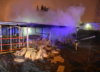 Söderhamn: Brand på Beijer Bygg