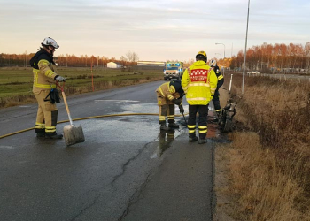 Söderhamn: Mopedbrand vid ridhuset