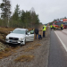 Bergby: Bil körde in i mitträcket