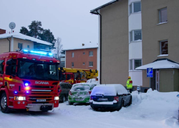 Sandviken: Lägenhetsbrand på Torggatan