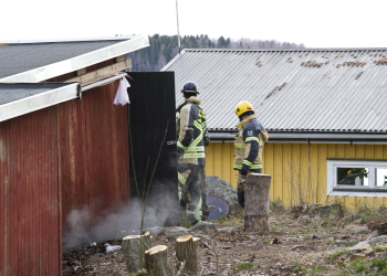 Forsbacka: Brand i uthus