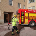 Gävle: Tidning på spis fattade eld