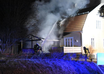 Bollnäs: Villabrand på Målargatan