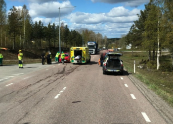 Söderhamn: Trafikolycka på Södra Tvärleden
