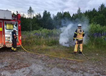 Bergvik: Räddningstjänsten släckte mindre brand