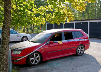 Sandviken: Bilbrand på Västerled