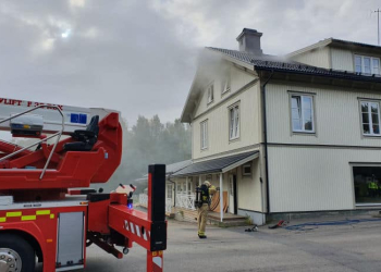 Ljusne: Brand i flerfamiljshus
