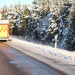 Gävle: Buss i diket utmed E4